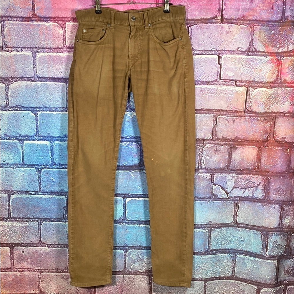 J.Crew 484 Slim Tan Corduroy Pants Men’s W28 L32 Stretch Cotton